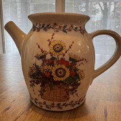 Roseville Spongeware Autumn Pitcher