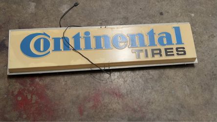 Continental Tires Illuminated Dealer Sign