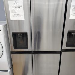 Mid Month Sale! LG 27 Cu. Ft. Side By Side SMART Refrigerator