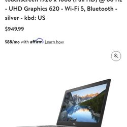 Dell Inspiron 5570 I7, 2TB SSD, 12GB ram 
