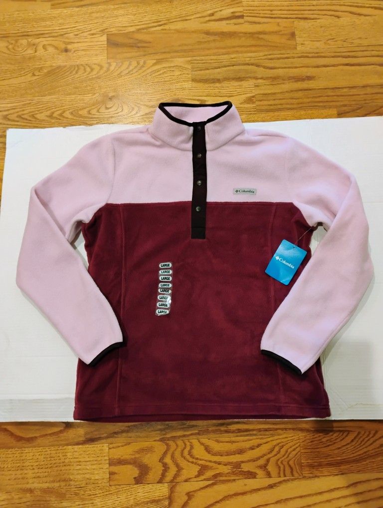Columbia Fleece Pullover Jacket Women's L