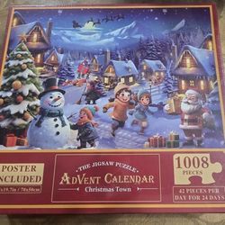 24 Day Christmas Calendar 1008 Piece Jigsaw 