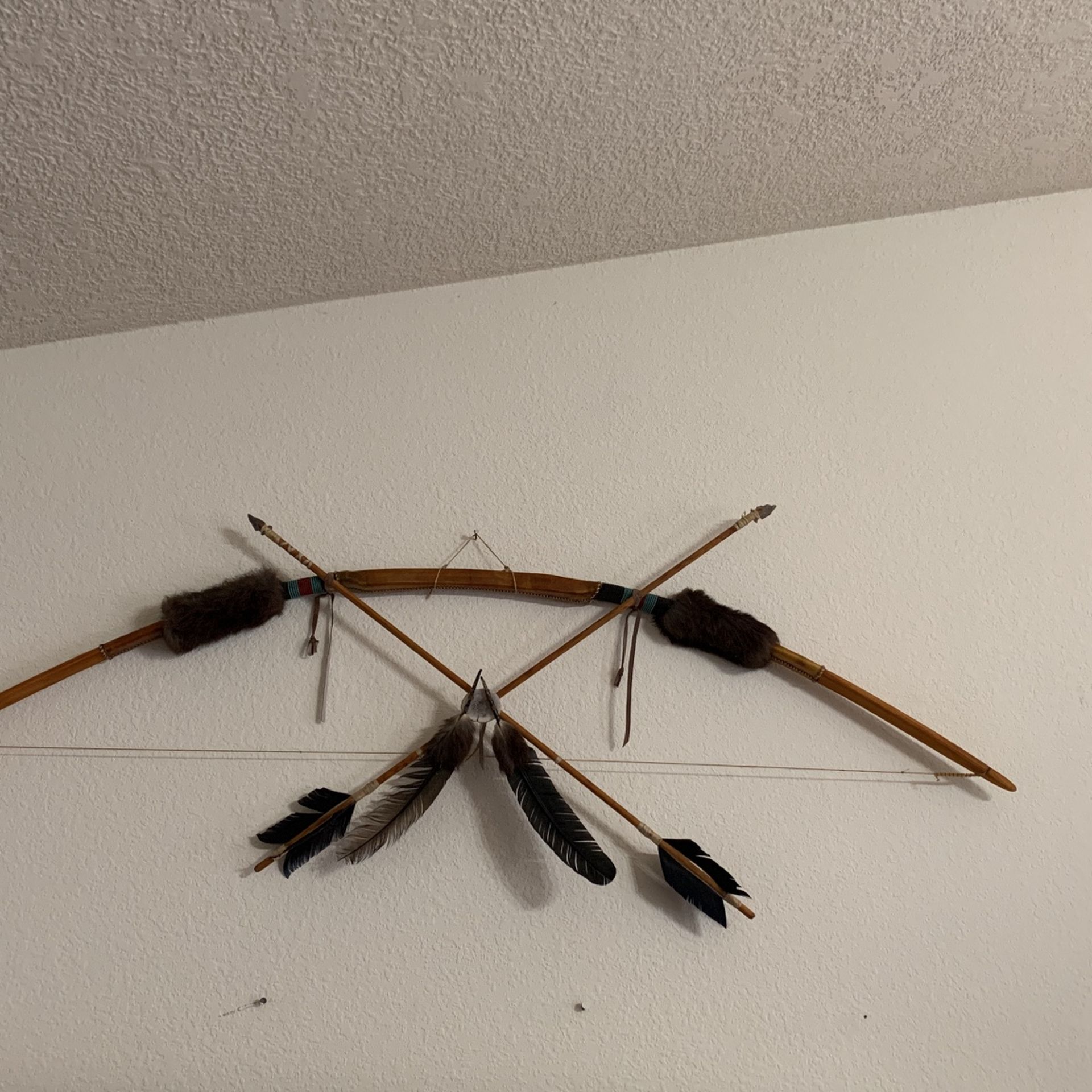 Native American Bow And Arrows Wall Hanging