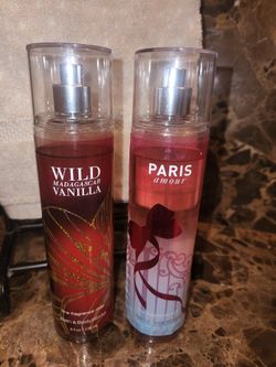 2 Bath & Body Works Body Sprays (Wild Madagascar Vanilla & Paris Amor)