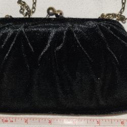 Black Velvet Evening Bag