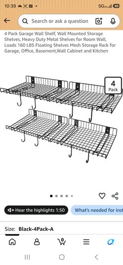 Wall-mounted Garage Shelving