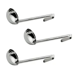 Update International LOP-20 2 oz Stainless Steel Ladles Lot of 3 New