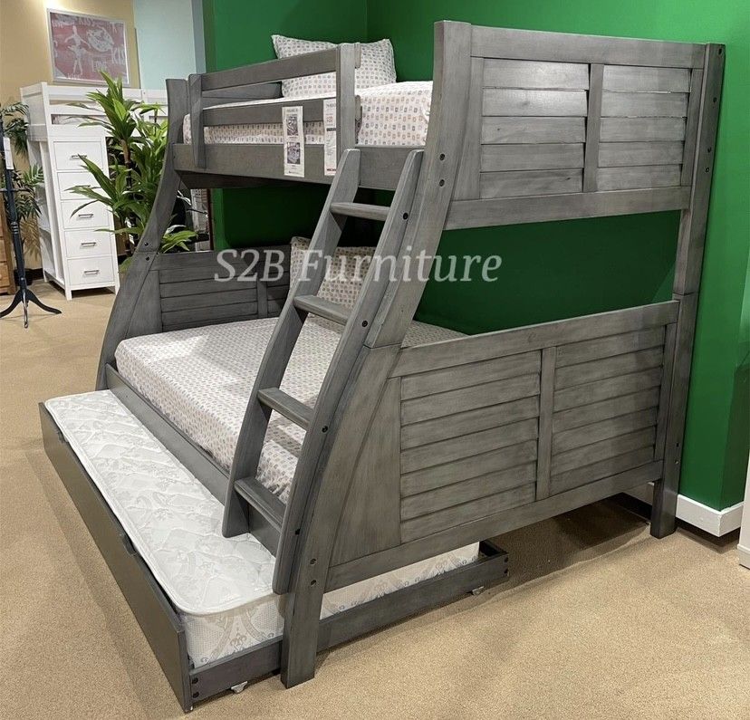 Twinfulltwin Size Grey Button W Orthopedic Matres!!!!