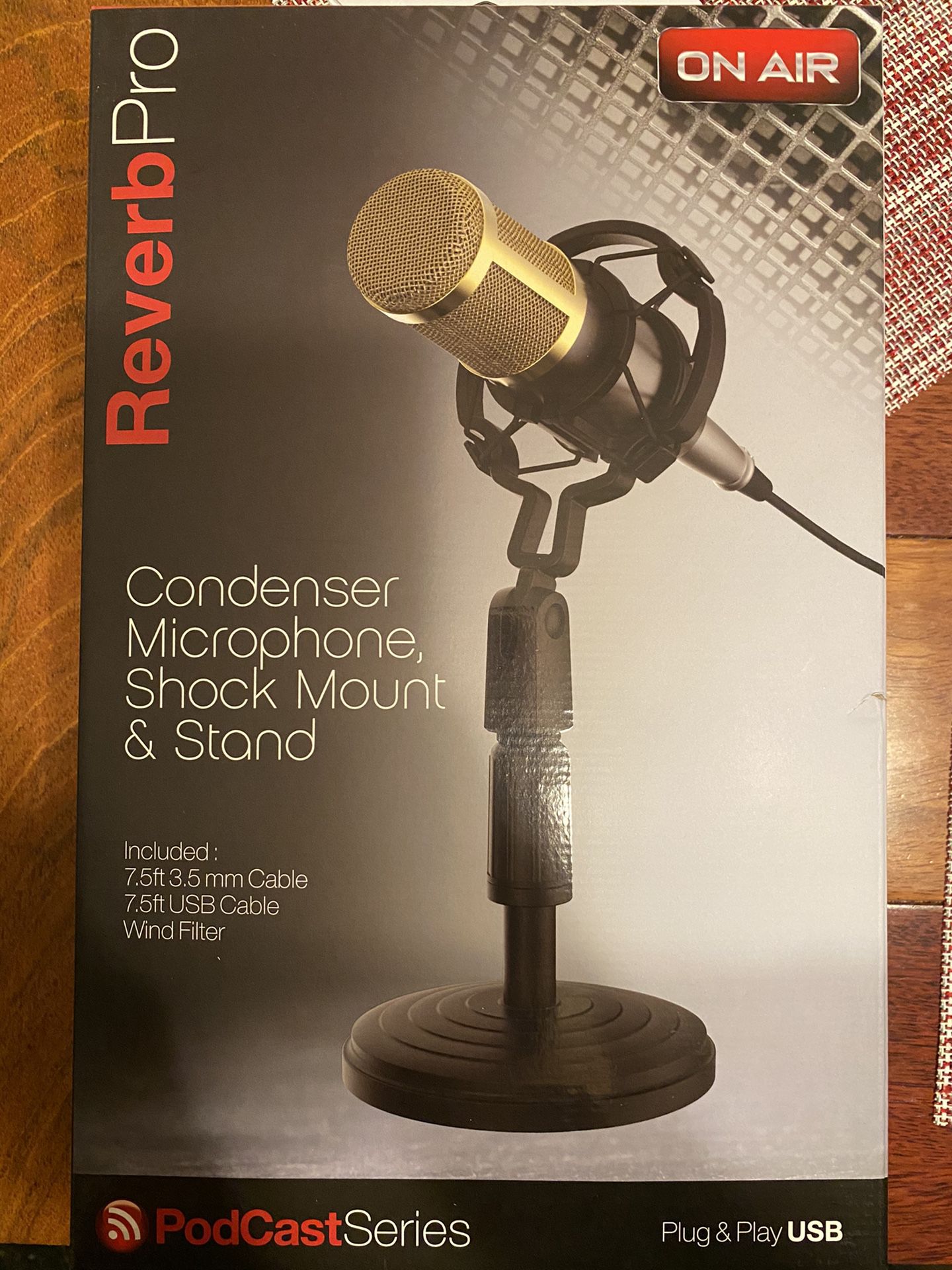 Condenser, Microphone, Shock Mount & Stand
