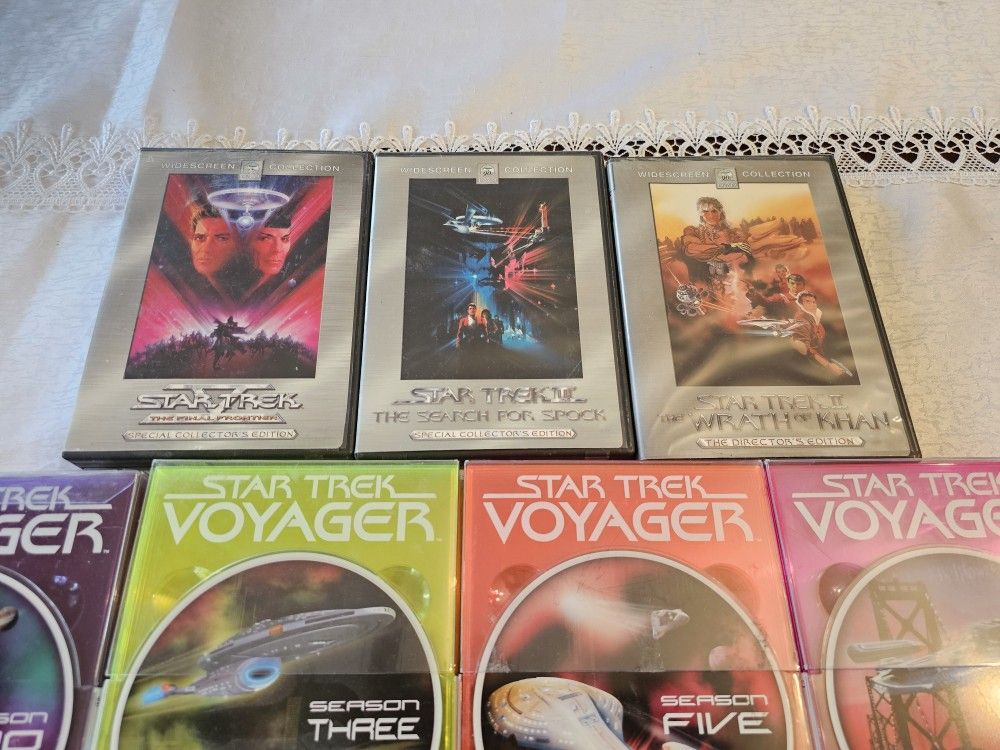 Star Trek DVD set Collections As Shown.