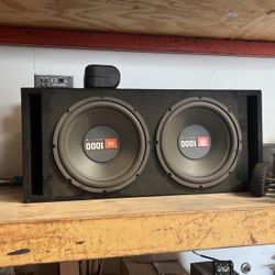 2 Like New Jbl 12s In Ported Box With Amp