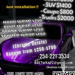 Vinyl Wrap Installation 