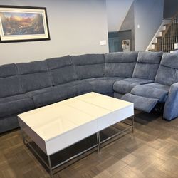 Sectional Couch With Recliner And Queen Mattress