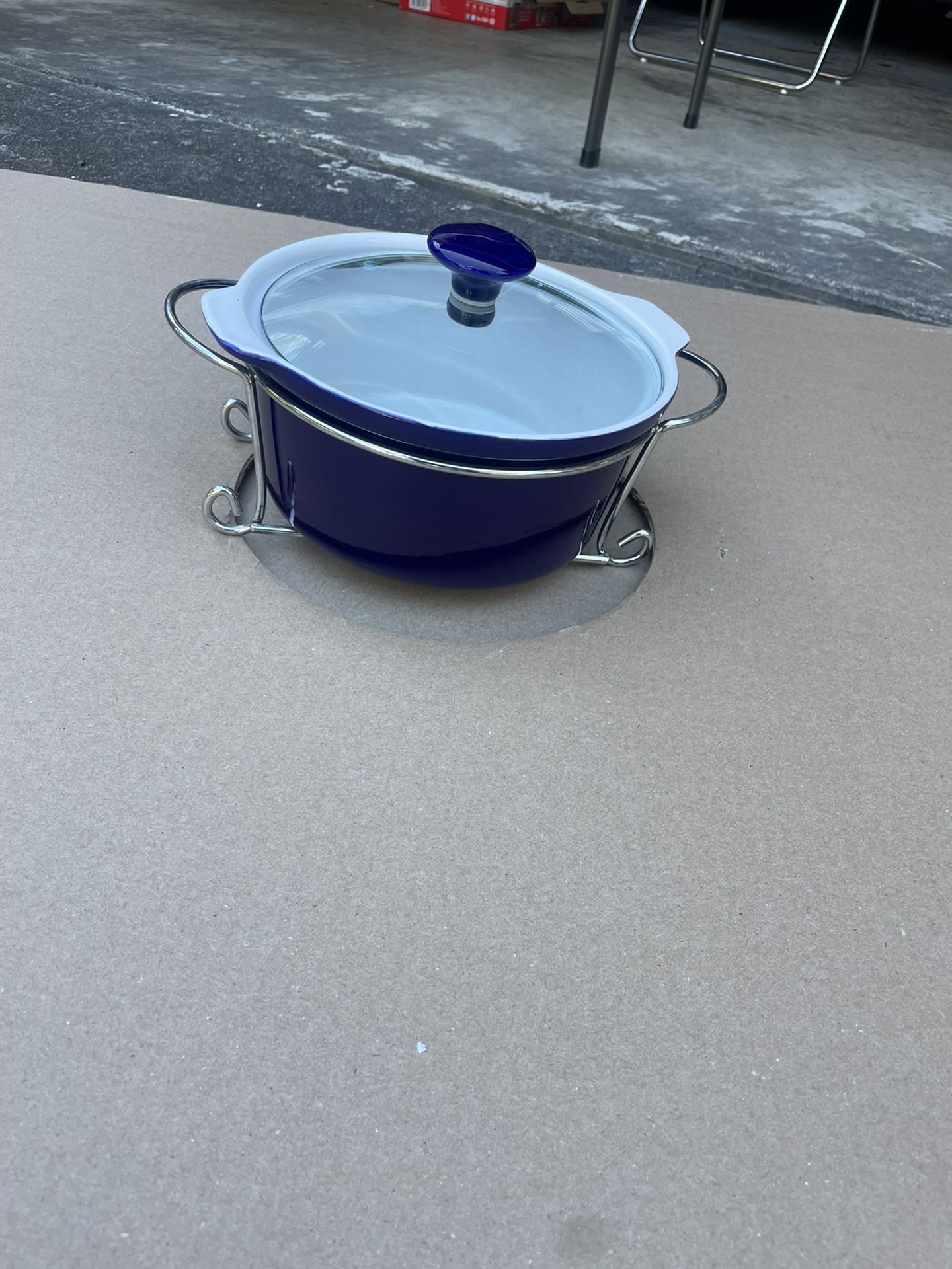 Ceramic Pot With Rack