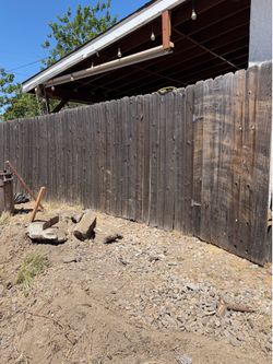 1x6 wood fence