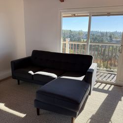 Living Spaces Sofa + Ottoman – $150
