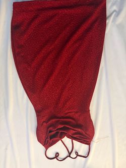 Red glitter dress