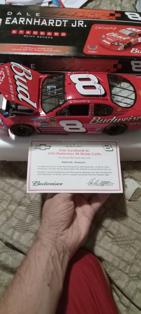 Dale Earnhardt Jr Moto Sports Authentics Danbury Mint With Papers 1/18 Scale