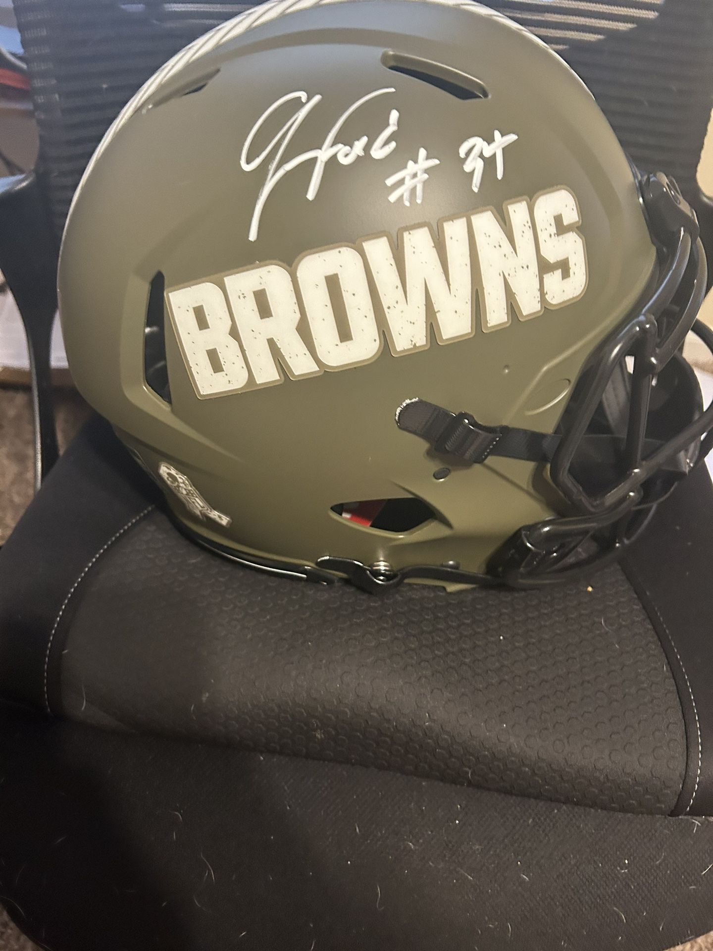 Jerome Ford Signed Full Size Salute To Service
