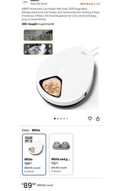 Automatic Cat Feeder Wet Food,