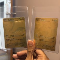 zekrom n reshiram golden secret rare set
