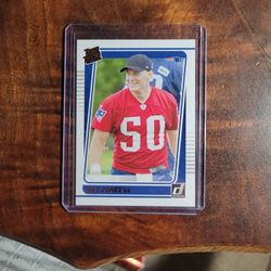 2021 Donner's football Matt Jones rookie card gold rated rookie