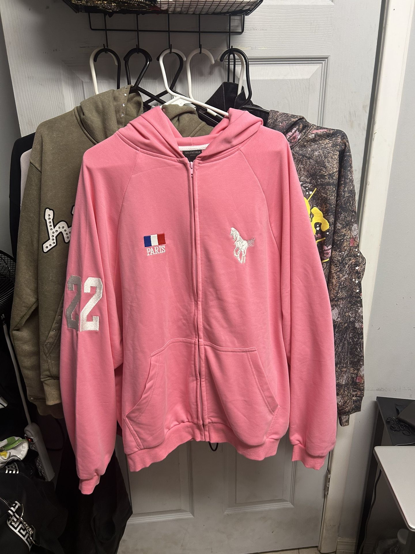 Balenciaga Pink Zip Up Fits Like Xl Or Bigger