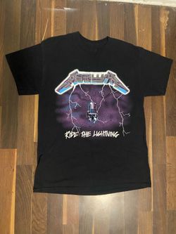 4-Shirt Bundle Deal! ✨: Metallica ride the lighting shirt, Misfits shirt, New Wave Street Inflation Purple shirt, Grateful Apparel Flower Shop Green s