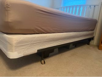 Queen size mattress and bed frame