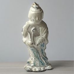 Graceful Quan Yin: Vintage Porcelain Buddha Figurine