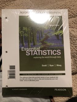 Intro to Statistics second edition book.