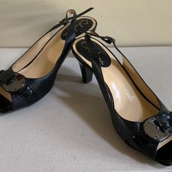 Cole Haan Nike Air Sling back Leather Pumps Women’s 8B