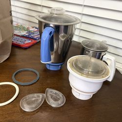 Preethi Blue Leaf Mixer Jars ONLY - 3 Count 