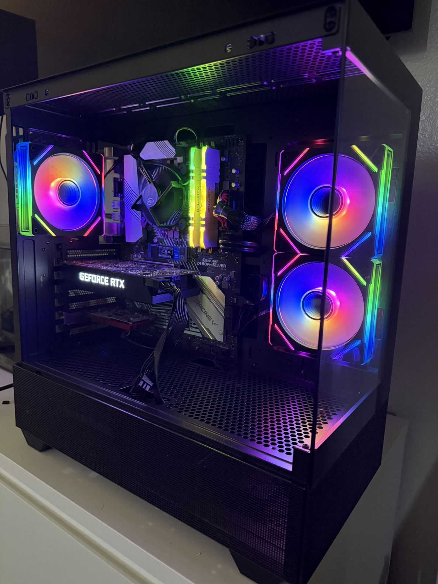 Black Gaming Pc Computer Desktop RTX