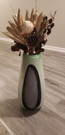 Green vase