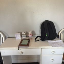 Milky White Writing Table 