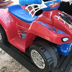 Kids Spider 🕷 Man Battery 4 Wheeler—New Condition—New Battery But Needs Charger!!!