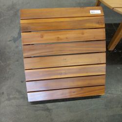 Slatted Wood Adirondack Footstool 