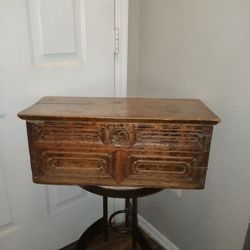 Antique Tibetan Or Style Hand Carved Tea Table