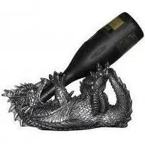 New Pewter Dragon Wine Bottle Holder