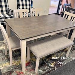 6-pc Dining Table Set Brand New