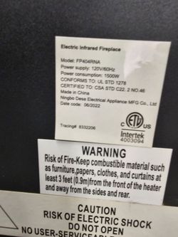 Electric fireplace