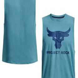 Under Armour UA Project Rock Brahma Tank Top Shirt 1373787-433 Men's Size Medium