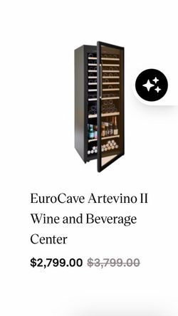 EuroCave Artevino II Wine & Beverage Cooler – Excellent Condition