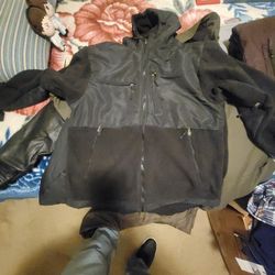 1^5 apparel sweater with hoodie 4 zipper and two in the arm pit size L