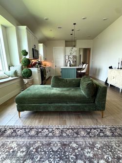 Emerald green lounge sofa
