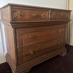Gorgeous Antique Spanish Revival Chest Of Drawers