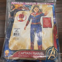 Captain Marvel Costume Size 8-10