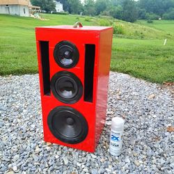 Custom Red And Black Speaker