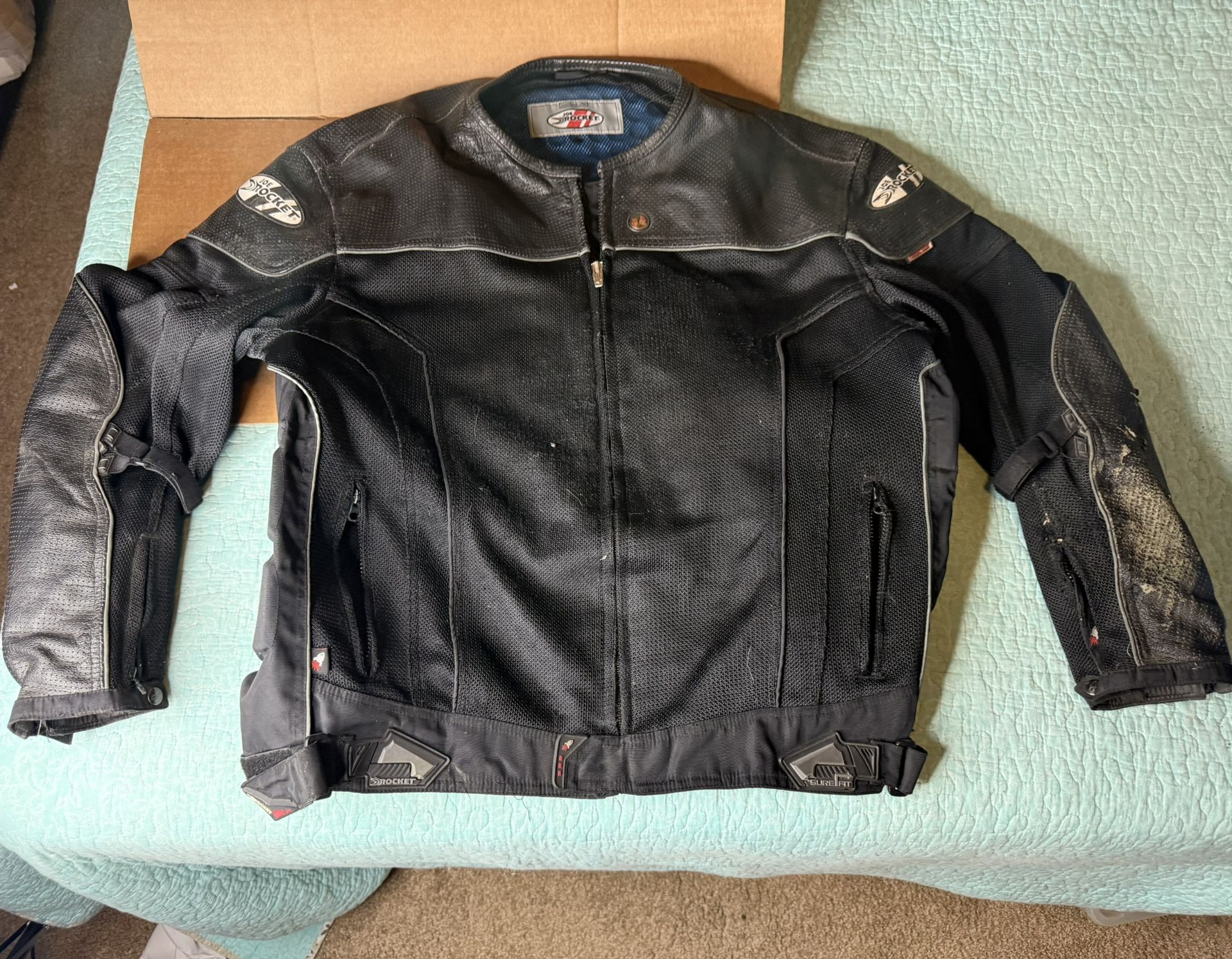 Joe rocket riding protected body armor jacket 